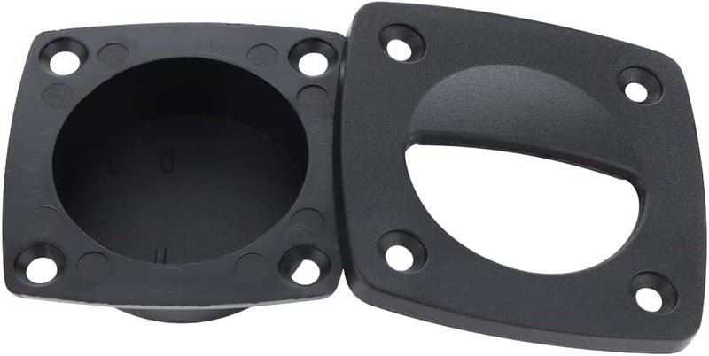 VTurboWay 8 Pcs Nylon Square Flush Pull Handle, Marine Boat Yacht Cabin Accesories, Black - Image 4